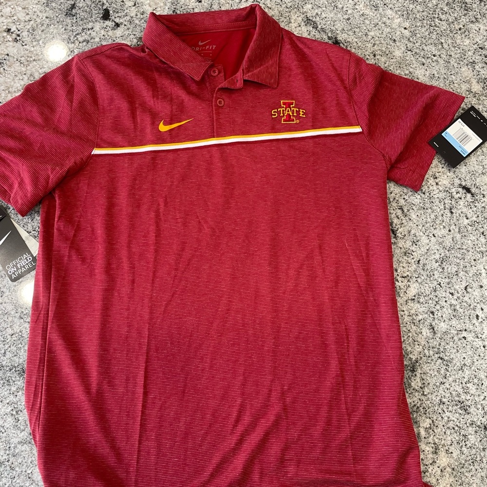 NWT Nike Iowa State Cyclones Men’s Golf Shirt Polo - Medium